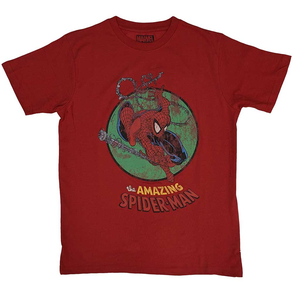 Marvel Comics Unisex T-Shirt: Spiderman Shooting Webs (X-Large)