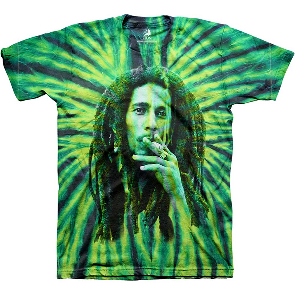 Bob Marley Unisex T-Shirt: Smoke (Tie-Dye) (XX-Large)