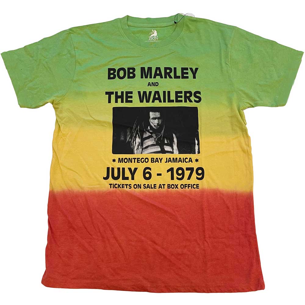 Bob Marley Unisex T-Shirt: Montego Bay (Dip-Dye) (Medium)