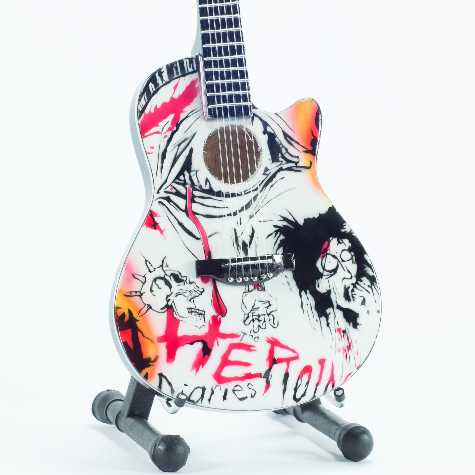 Mini guitar:  Motley Crue - Nikki Sixx - Ovation Celebrity NS28 - Heroin Diaries