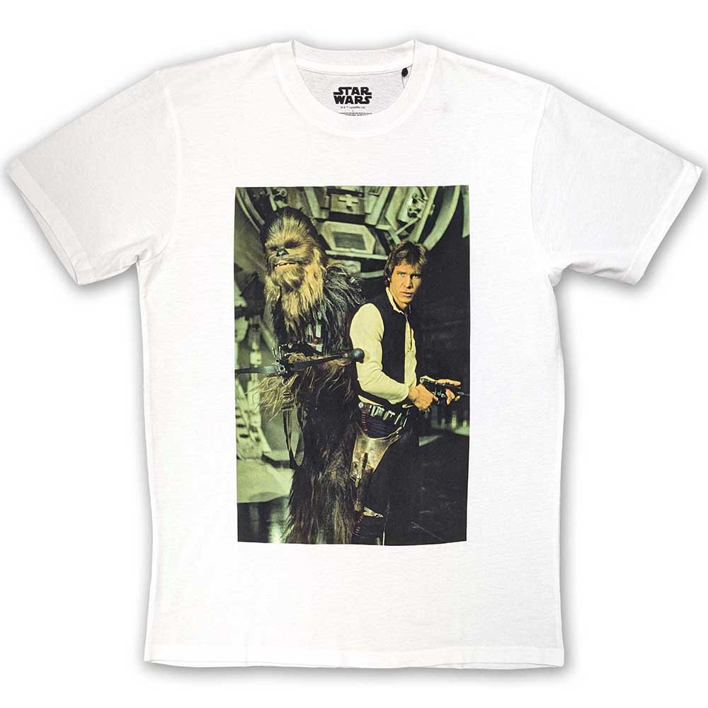 Star Wars Unisex T-Shirt: Chewbacca & Han Stare (X-Large)