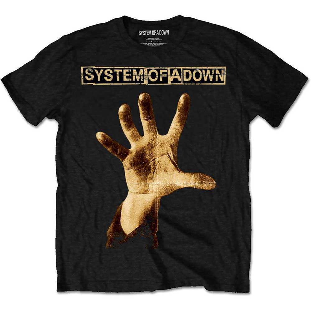 System Of A Down Unisex T-Shirt: Hand (Medium) - 2