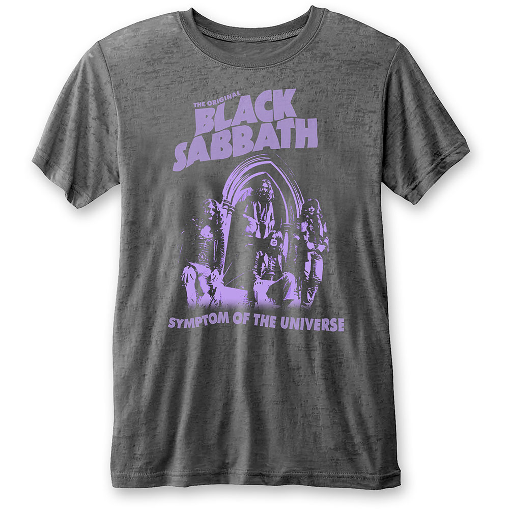Black Sabbath Unisex Burn Out T-Shirt: Symptom of the Universe (Small)