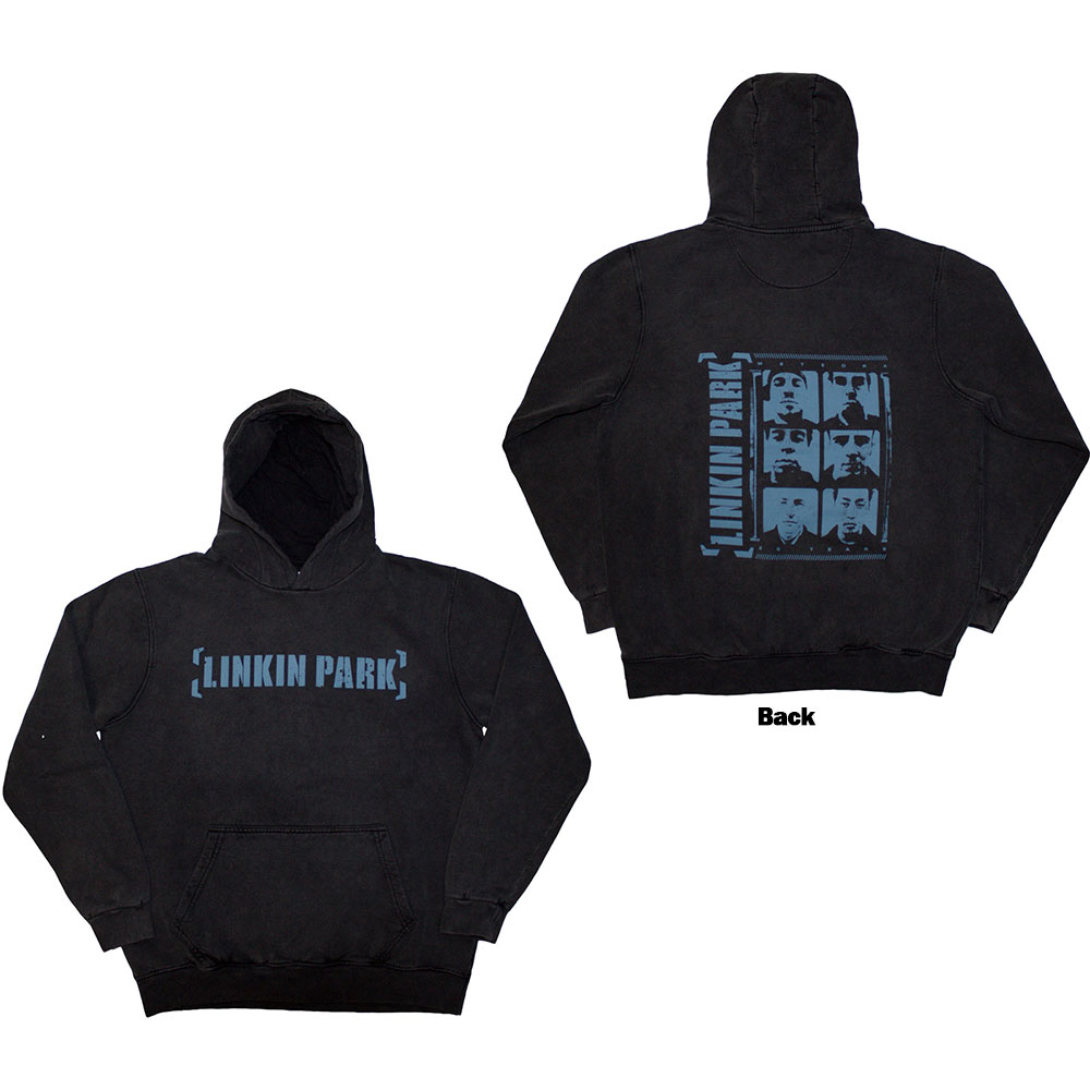 Linkin Park Unisex Pullover Hoodie: Meteora Portraits (Back Print & Wash Collection) (X-Large)