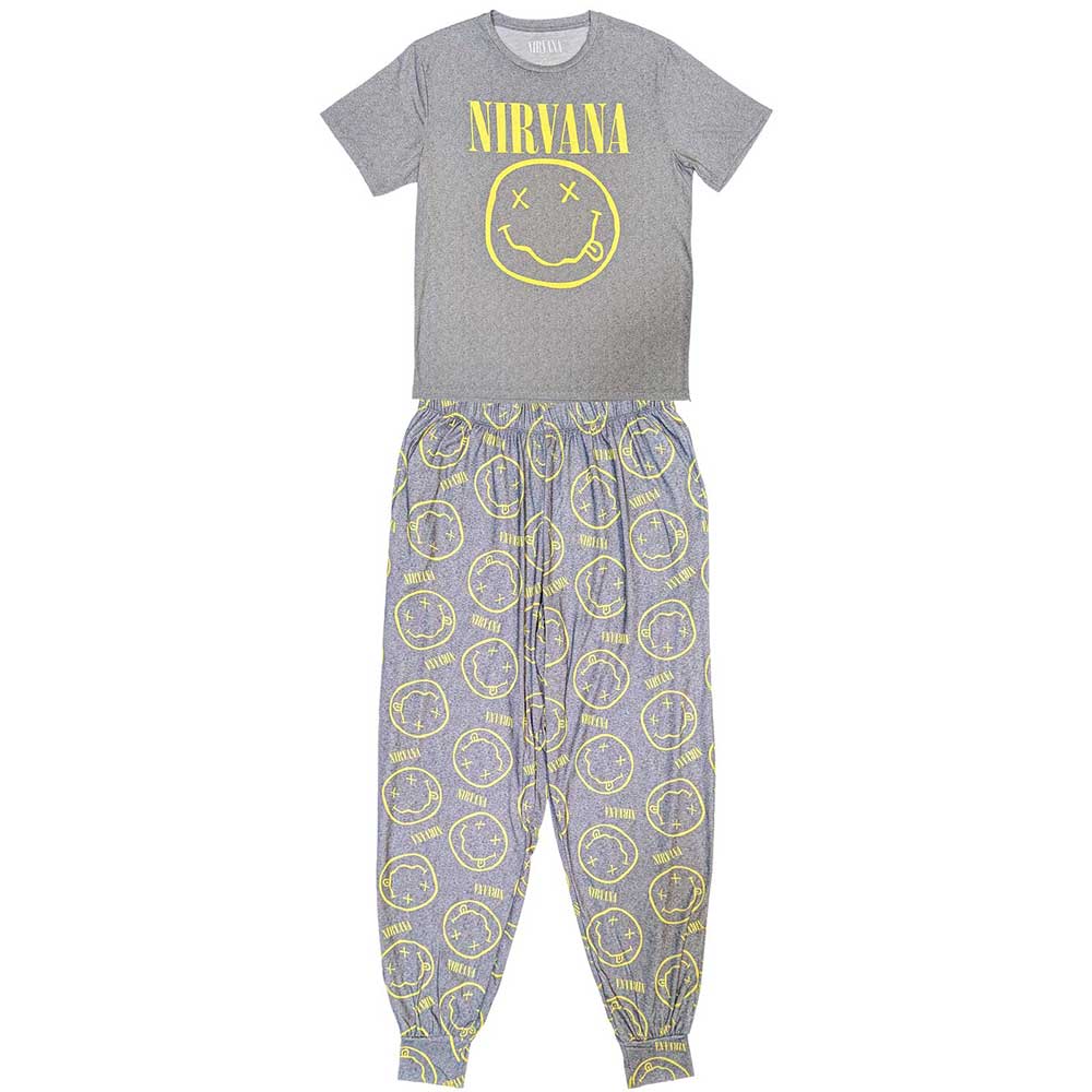 Nirvana Unisex Pyjamas: Yellow Smile (XX-Large)