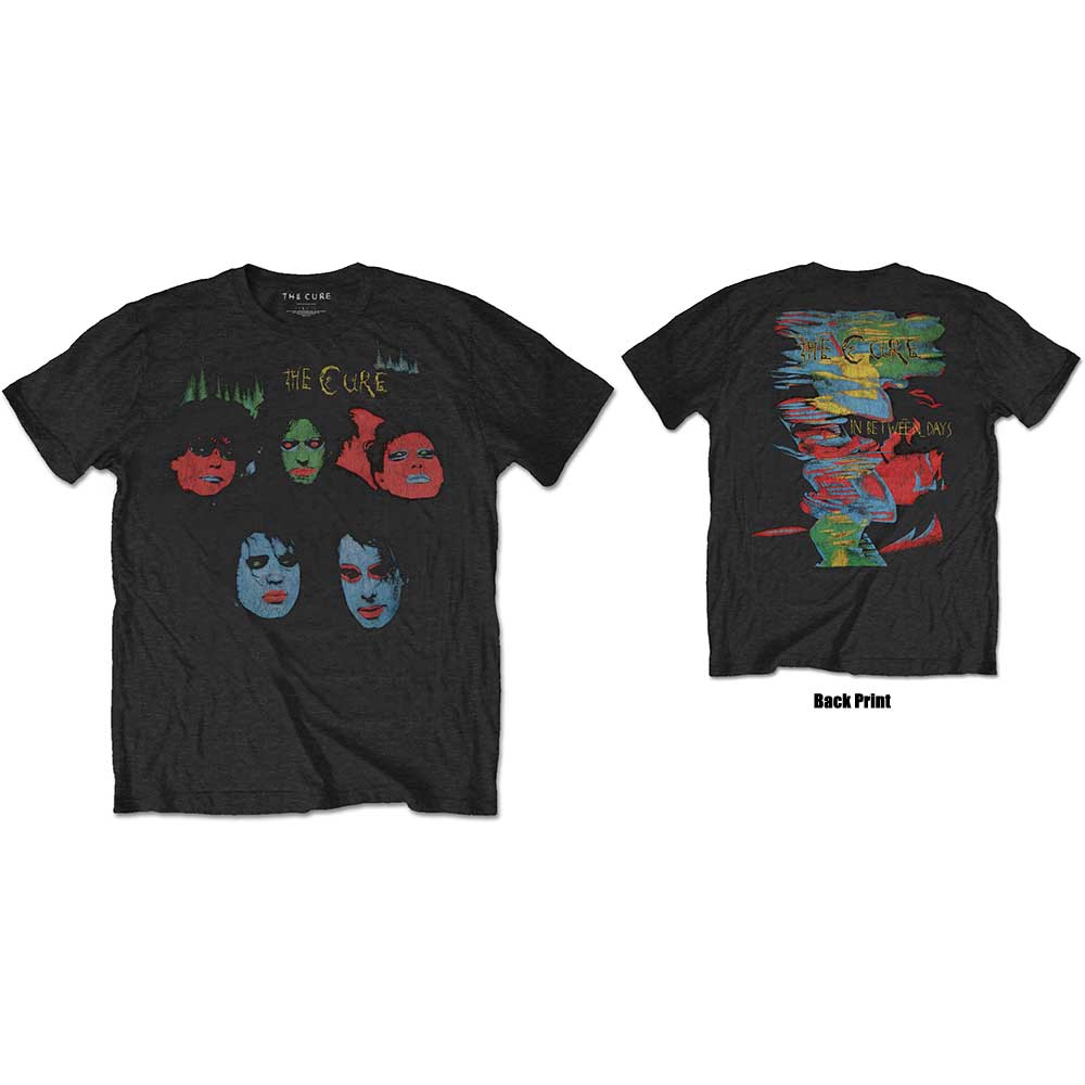 The Cure Unisex T-Shirt: In Between Days (Back Print) (Large)