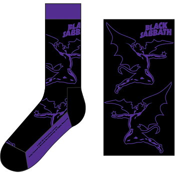 Black Sabbath Unisex Ankle Socks: Logo & Demon (UK Size 7 - 11)