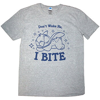 Disney Unisex T-Shirt: Lilo & Stitch Stitch - I Bite (Grey) (XX-Large)
