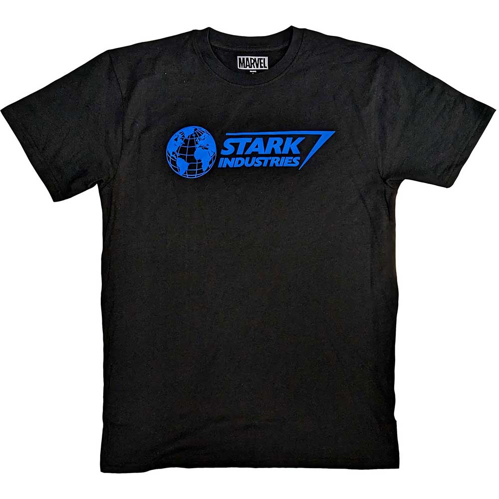 Marvel Comics Unisex T-Shirt: Stark Industries Blue (XX-Large)