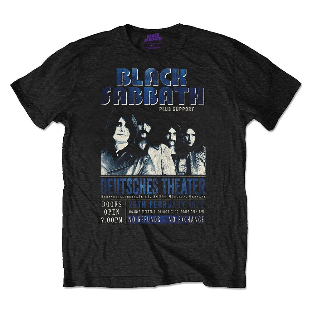 Black Sabbath Unisex Eco T-Shirt: Deutsches '73 (Small)