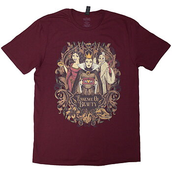 Disney Unisex T-Shirt: Essence Of Beauty (Maroon Red) (XX-Large)