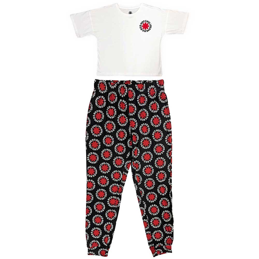 Red Hot Chili Peppers Ladies Pyjamas: Classic Asterisk (Small)