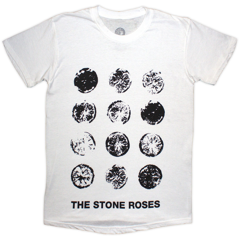 The Stone Roses Unisex T-Shirt: Lemons Grid (White) (XX-Large)