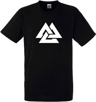T-shirt: Valknutar - Viking Art Kollektion (Large)