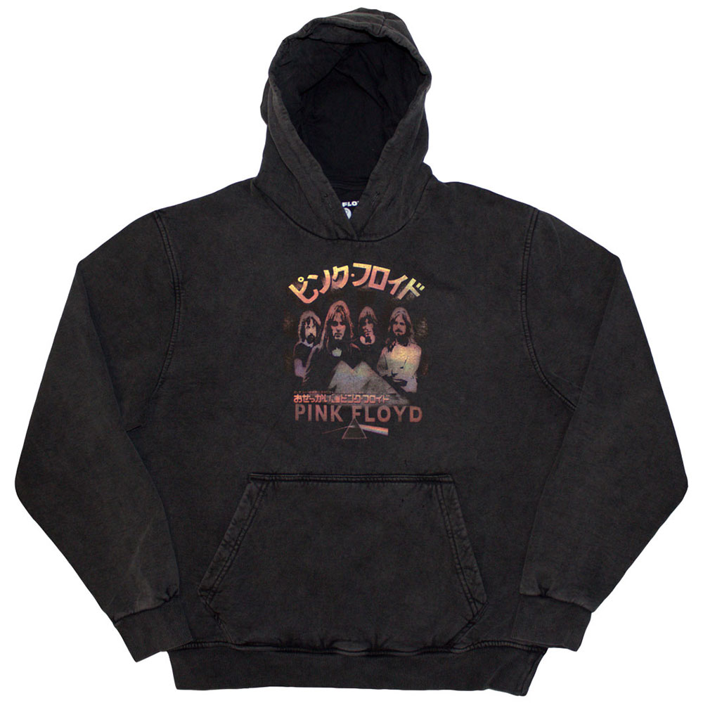 Pink Floyd Unisex Pullover Hoodie: Japan Poster (Wash Collection) (Small)