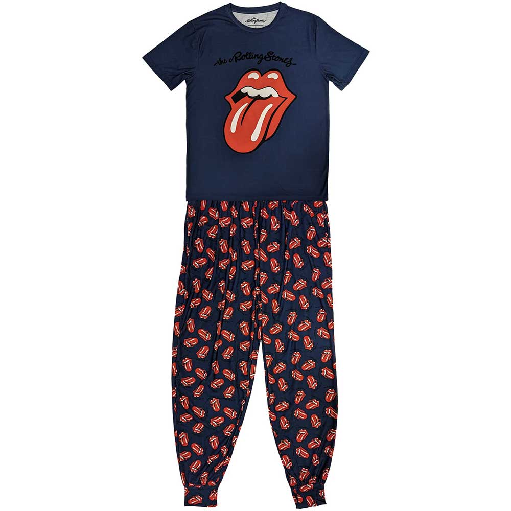 The Rolling Stones Unisex Pyjamas: Classic Tongue (X-Large)