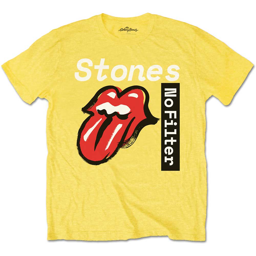 The Rolling Stones Unisex T-Shirt: No Filter Text (Large) - 2