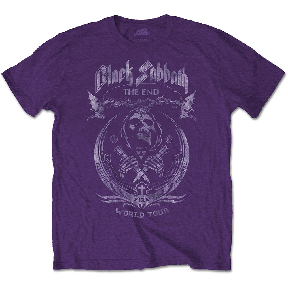 Black Sabbath Unisex T-Shirt: The End Mushroom Cloud (Large)