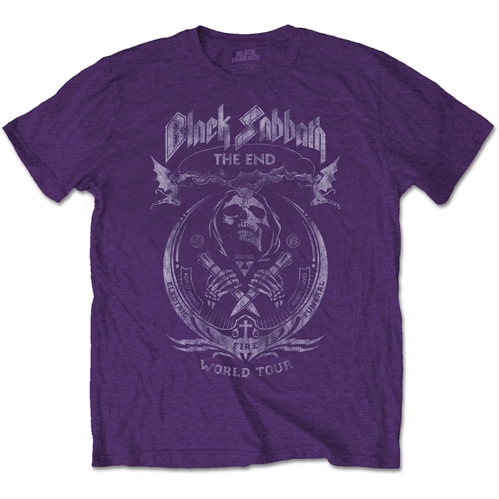 Black Sabbath Unisex T-Shirt: The End Mushroom Cloud (X-Large)