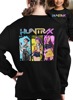 Huntrix Kpop Demon Hunters Barn Sweatshirt - Trio - Svart - Unisex