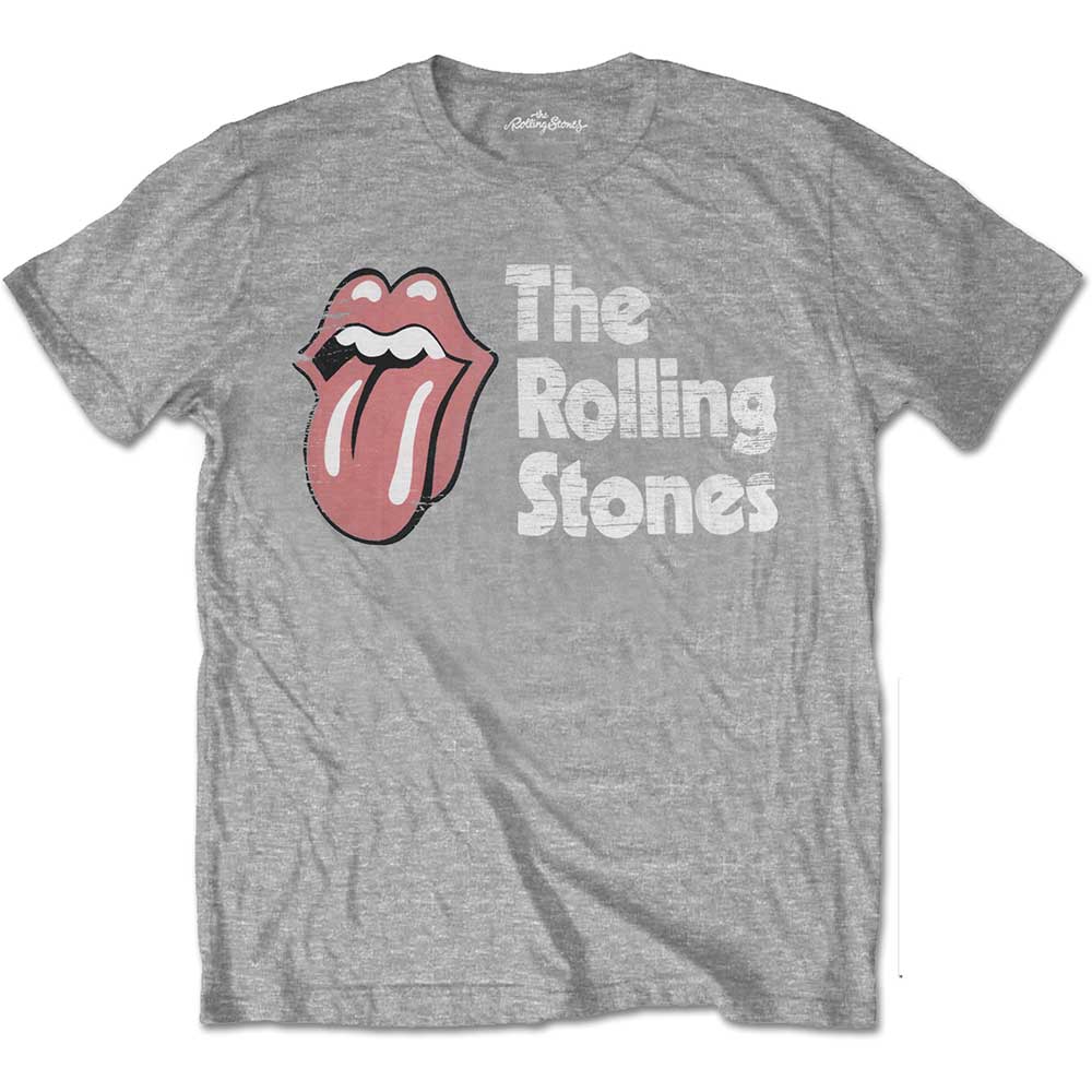 The Rolling Stones Unisex T-Shirt: Scratched Logo (Large)