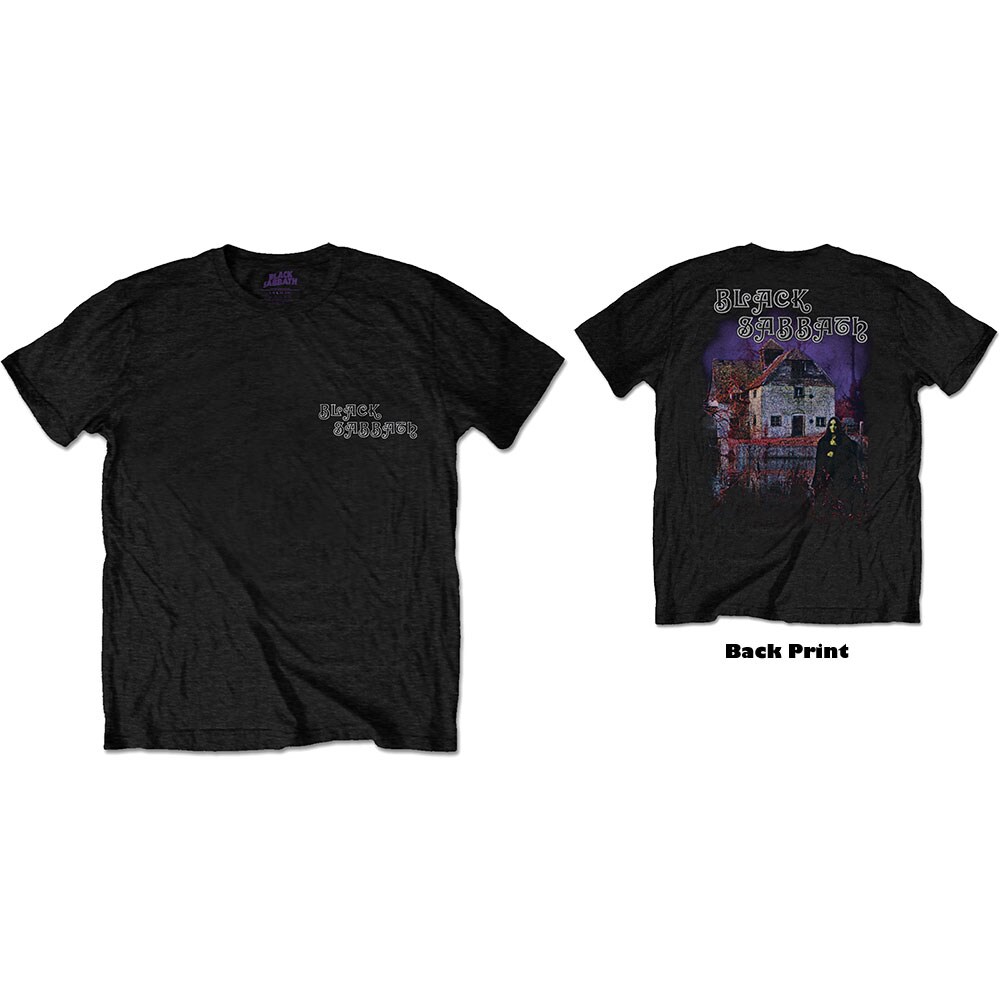Black Sabbath Unisex T-Shirt: Debut Album (Back Print) (Large)