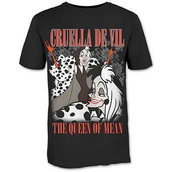 Disney Unisex T-Shirt: 101 Dalmations Cruella Homage (X-Large)