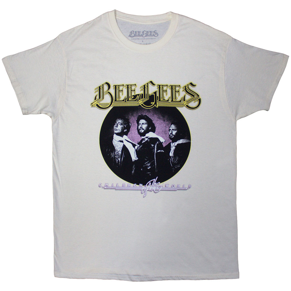 Bee Gees Unisex T-Shirt: Children Of The World (Natural) (XX-Large)
