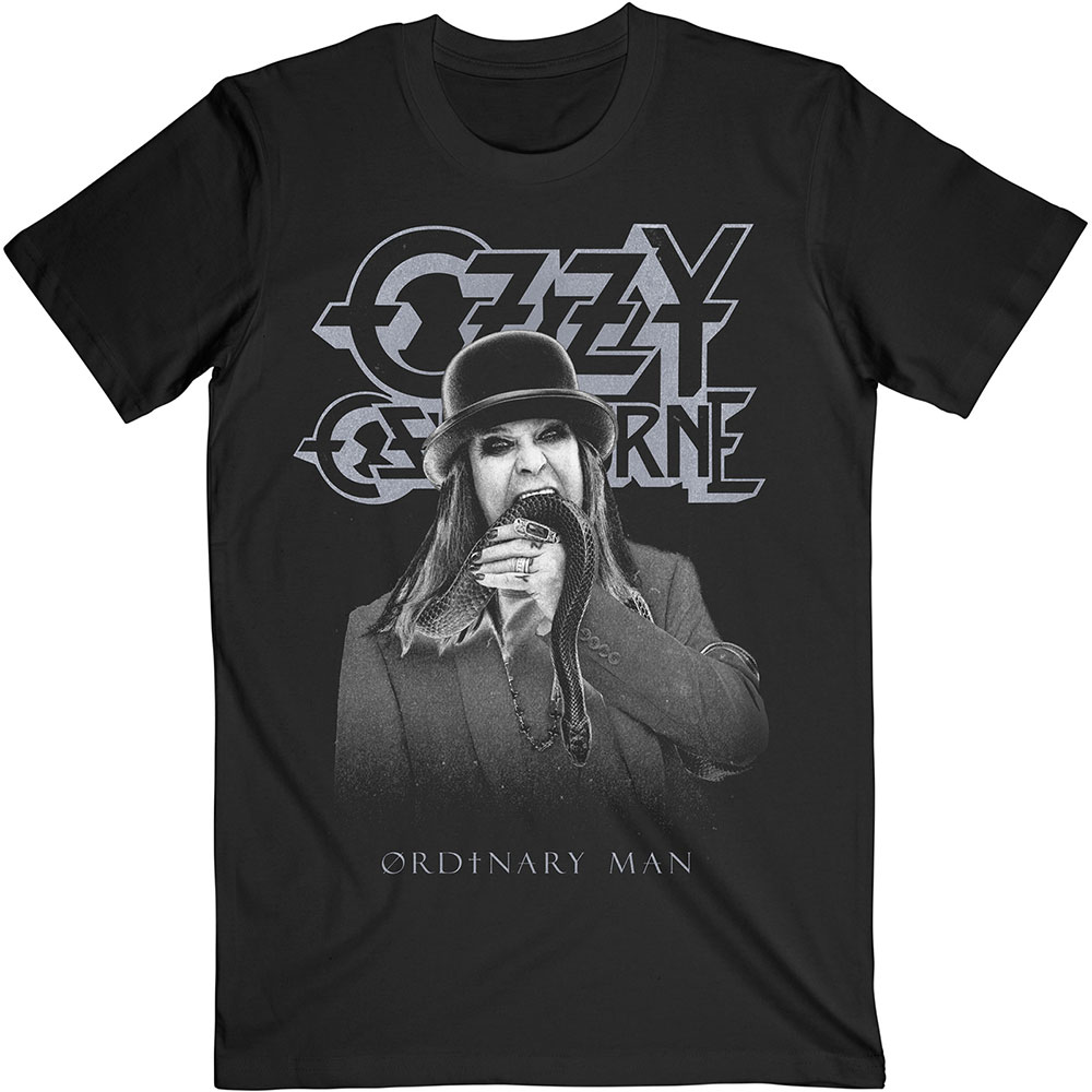 Ozzy Osbourne Unisex T-Shirt: Ordinary Man Snake Rayograph (X-Large)