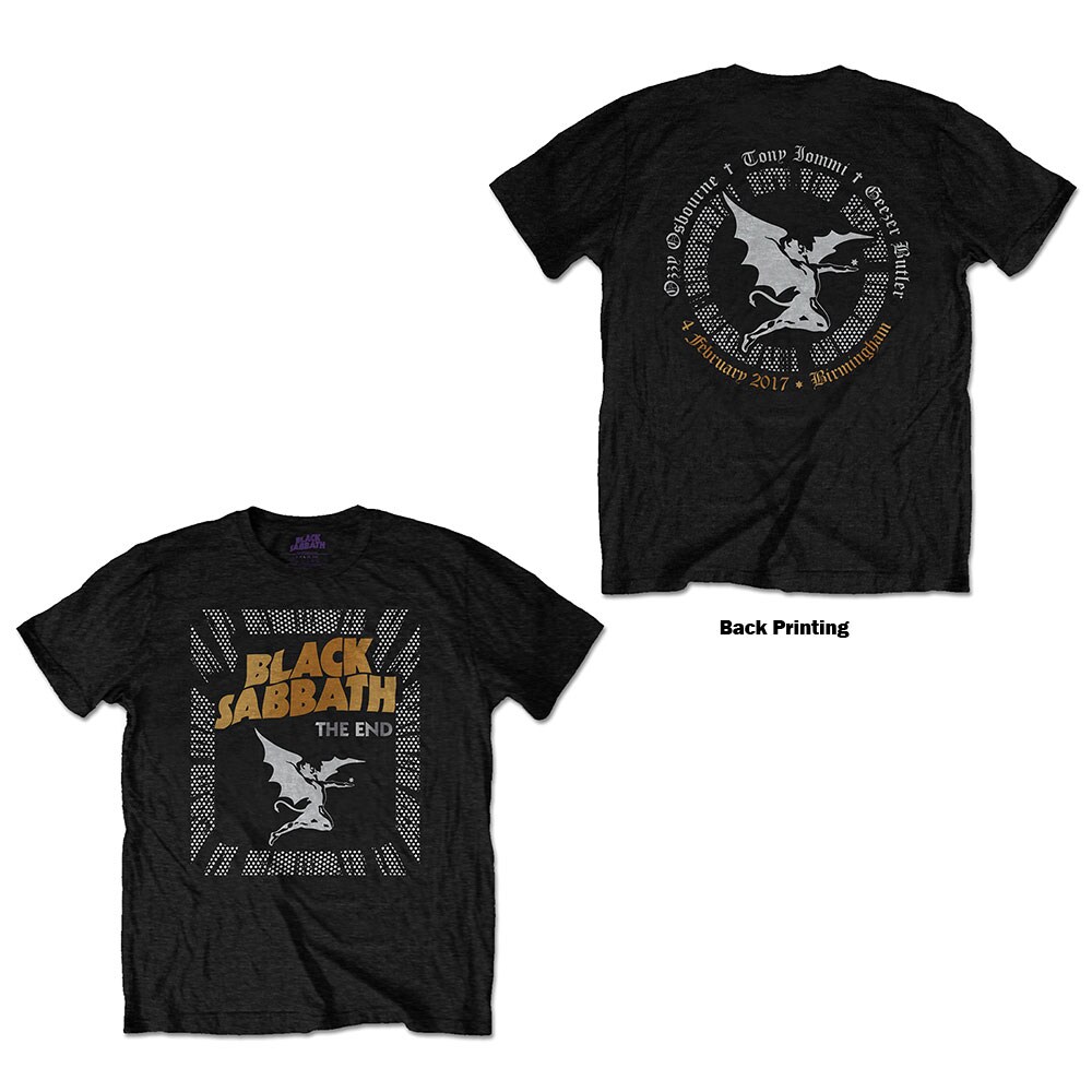 Black Sabbath Unisex T-Shirt: The End Demon (Back Print) (X-Large)