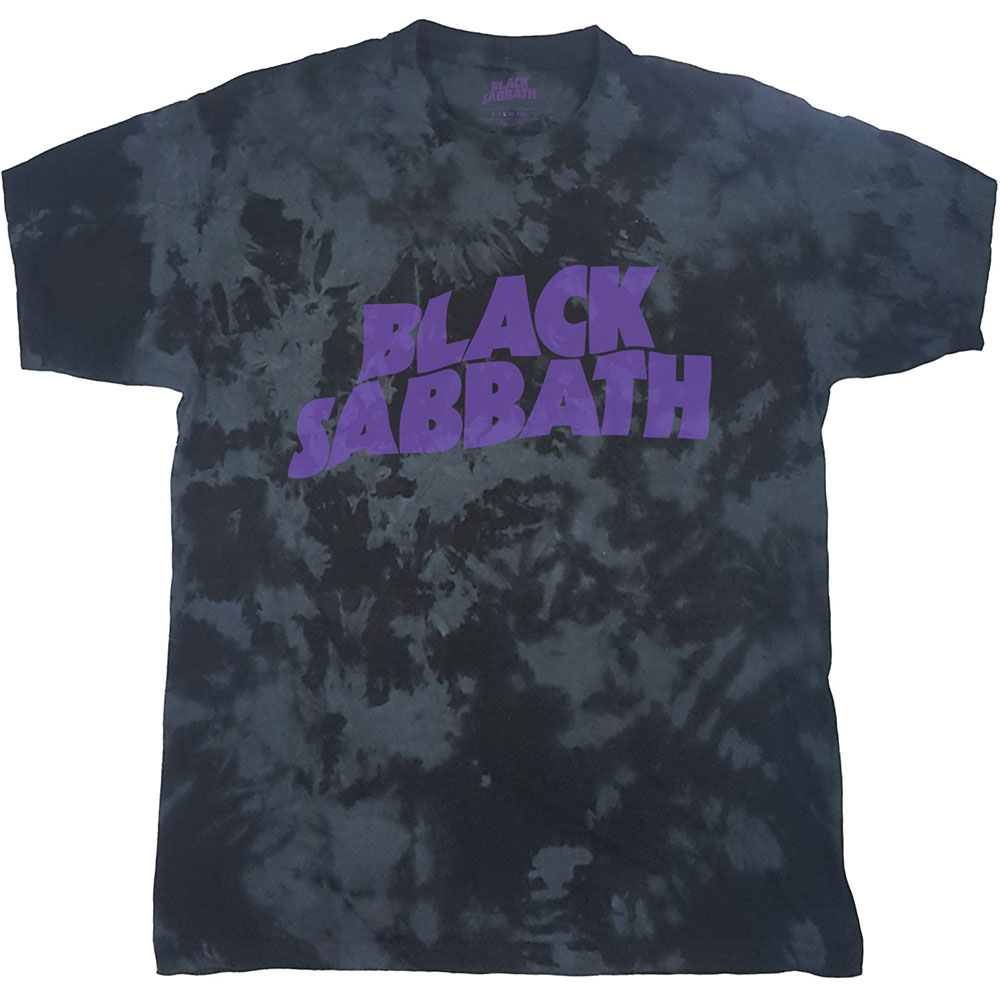 Black Sabbath Unisex T-Shirt: Wavy Logo (Dip-Dye) (XX-Large)