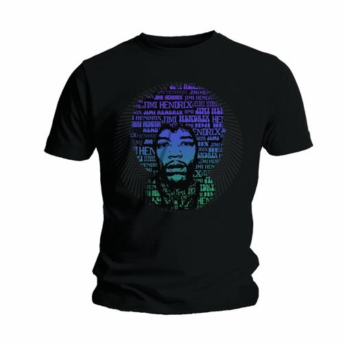 Jimi Hendrix Unisex T-Shirt: Afro Speech (Medium)