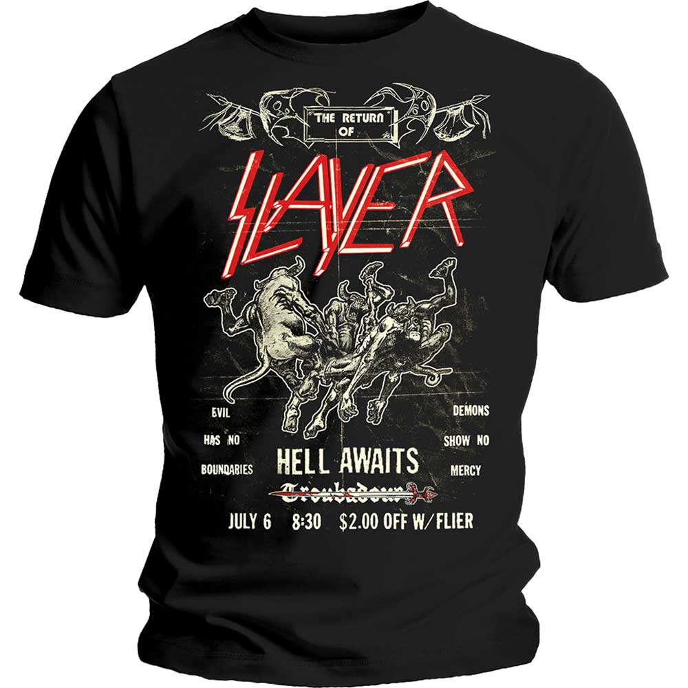 Slayer Unisex T-Shirt: Vintage Flyer (Large)