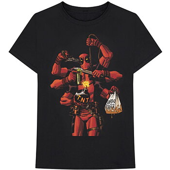 Marvel Comics Unisex T-Shirt: Deadpool Arms (Medium)