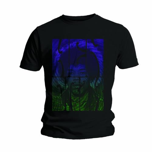 Jimi Hendrix Unisex T-Shirt: Swirly Text (Large)