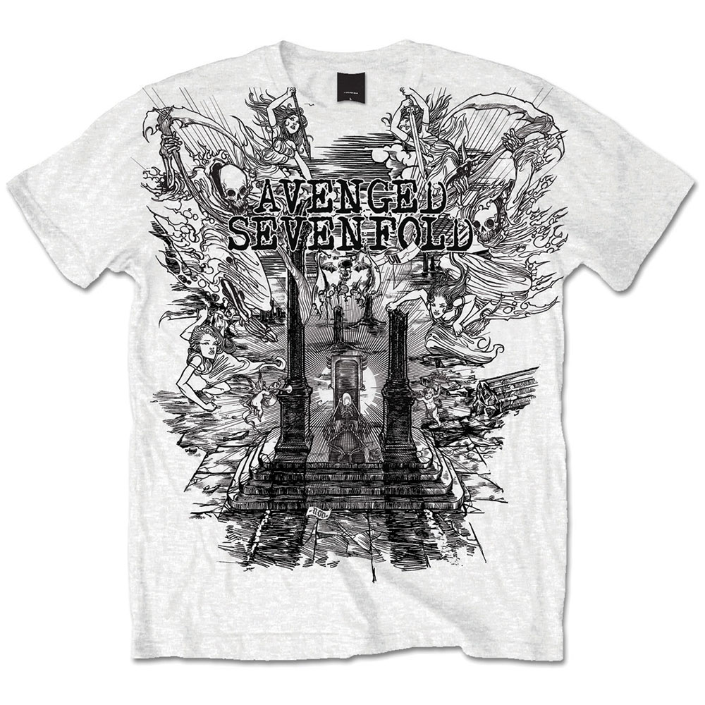 Avenged Sevenfold Unisex T-Shirt: Land of Cain (Medium)
