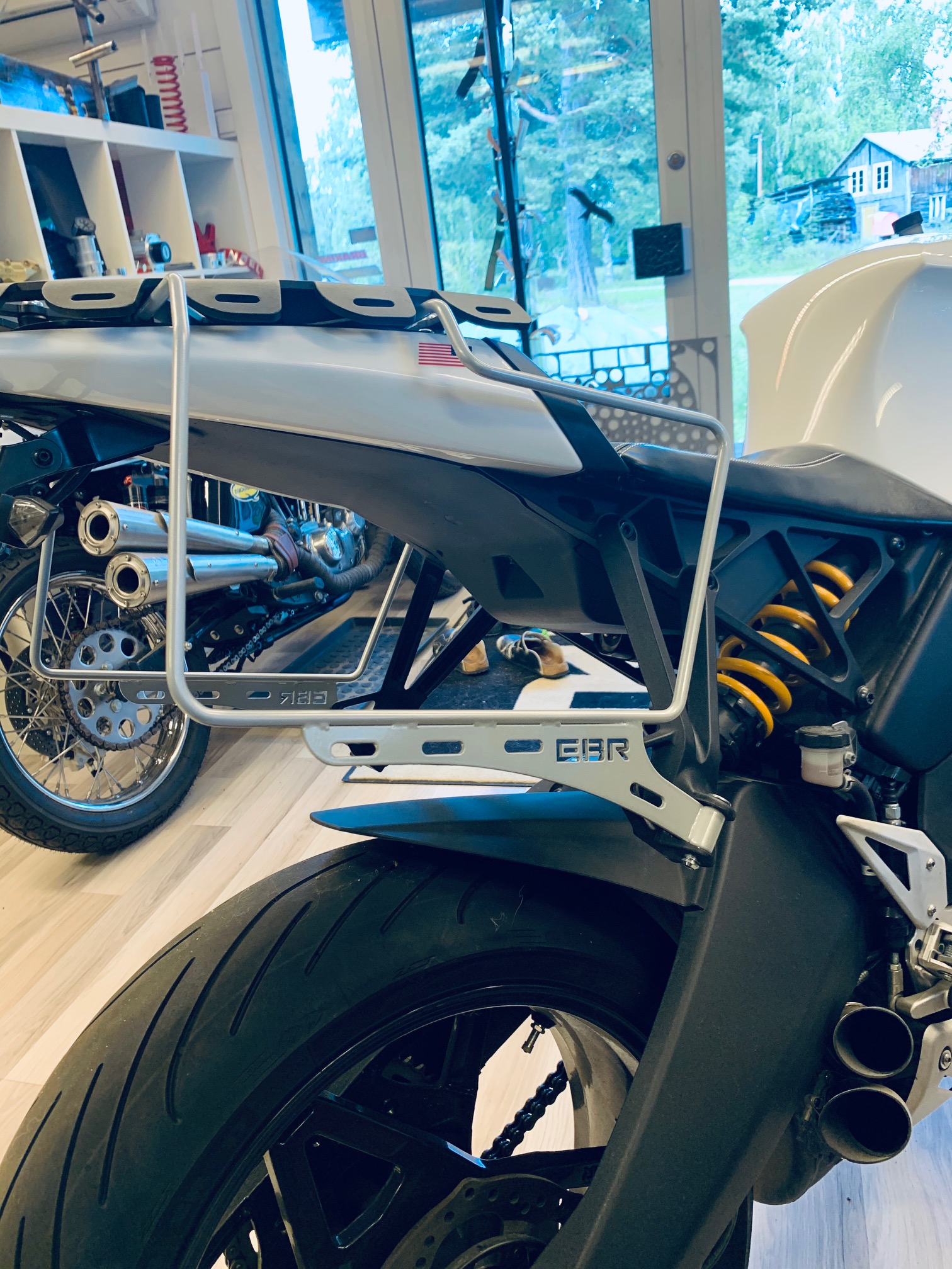 EBR 1190 RX/SX Luggage system Rack&Rail kit for Solo ride - 4