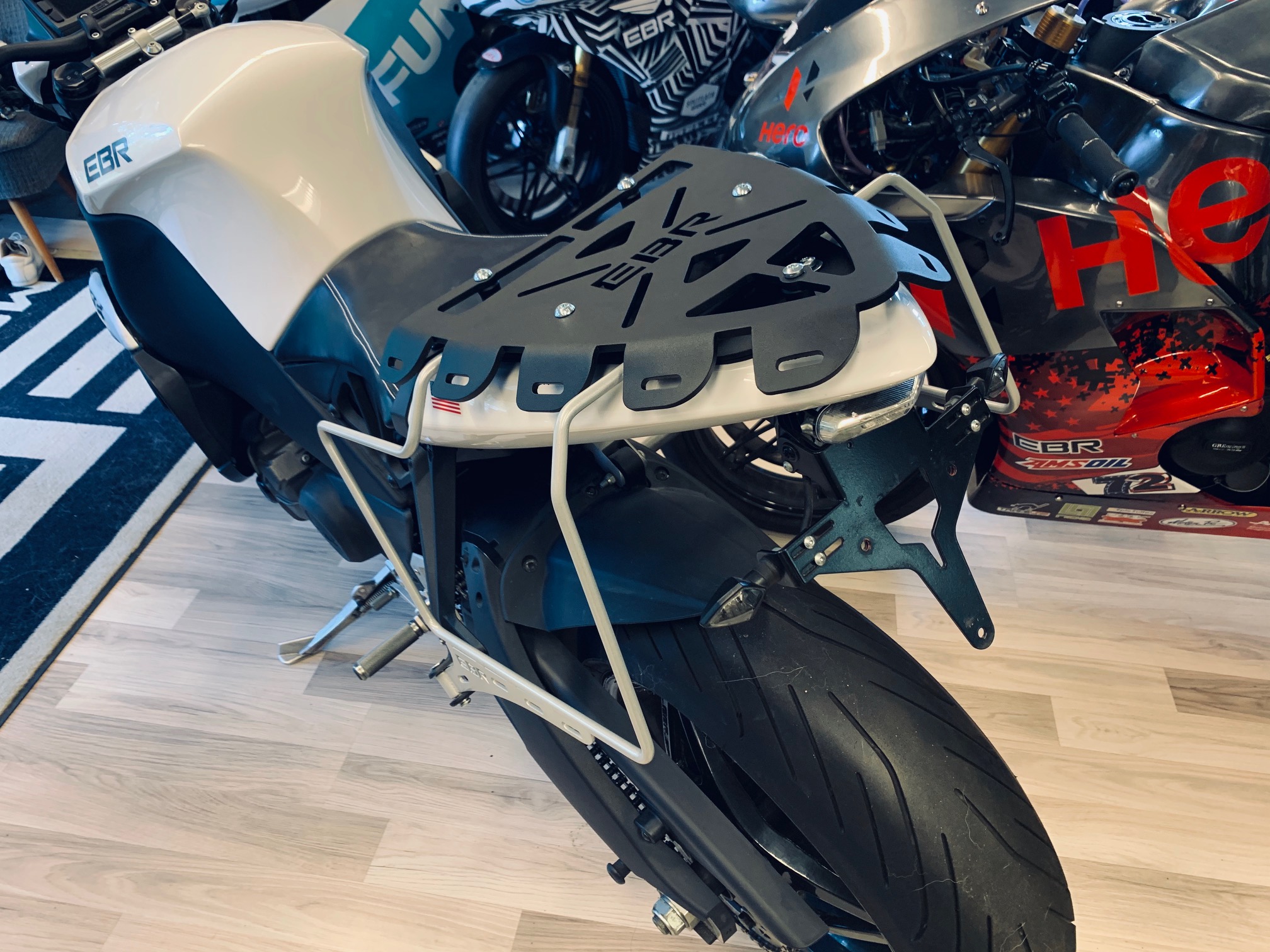 EBR 1190 RX/SX Luggage system Rack&Rail kit for Solo ride - 7