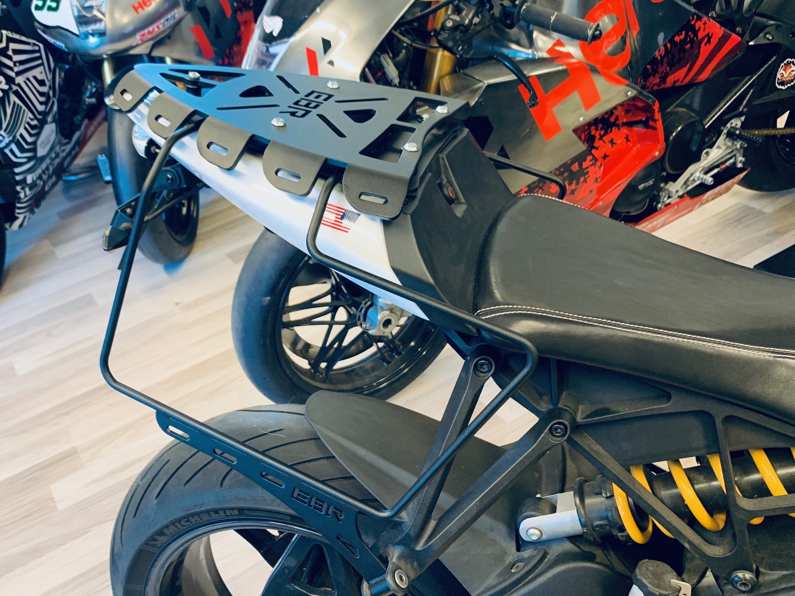 EBR 1190 RX/SX Luggage system Rack&Rail kit for Solo ride - 5