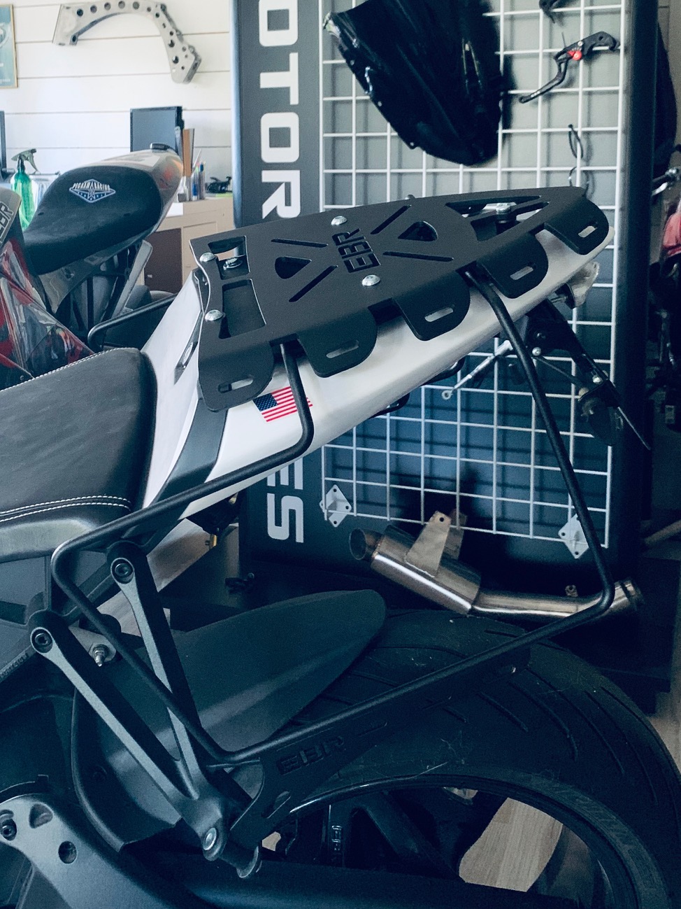 EBR 1190 RX/SX Luggage system Rack&Rail kit for Solo ride - 10