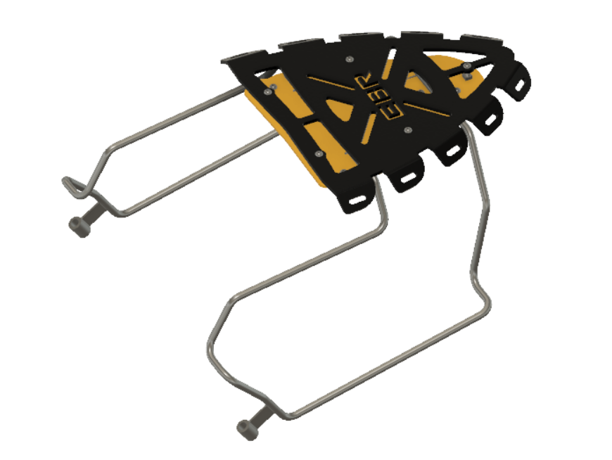 EBR 1190 RX/SX Luggage system Rack&Rail kit for Solo ride - 3