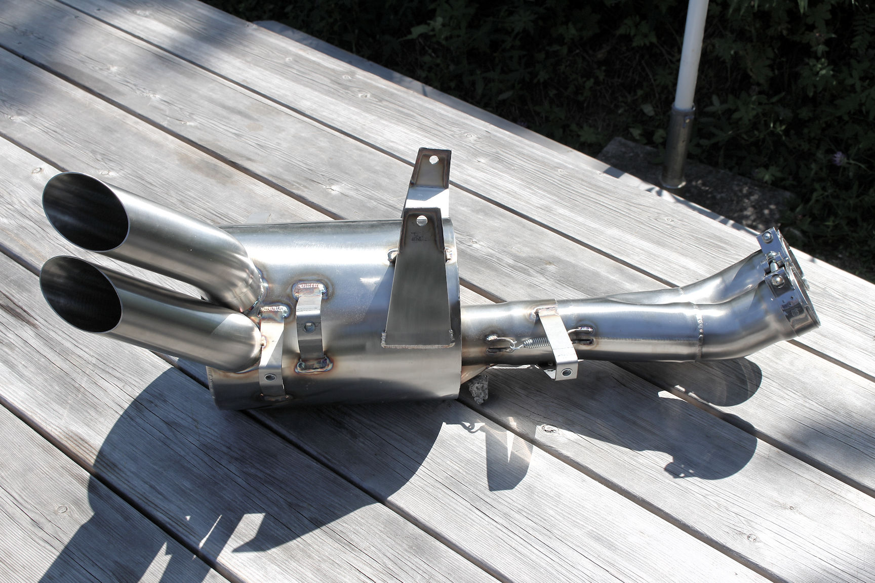 APH (Alan Hawkes) by NCCR Slip-on DUAL EXIT exhaust EBR 1190 RX/SX - 10