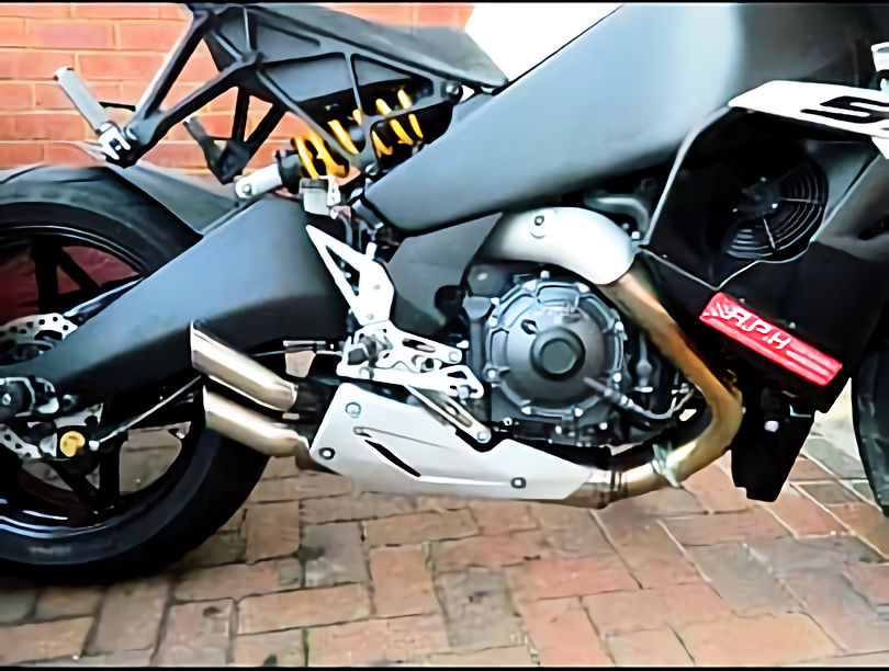 APH (Alan Hawkes) by NCCR Slip-on DUAL EXIT exhaust EBR 1190 RX/SX - 3