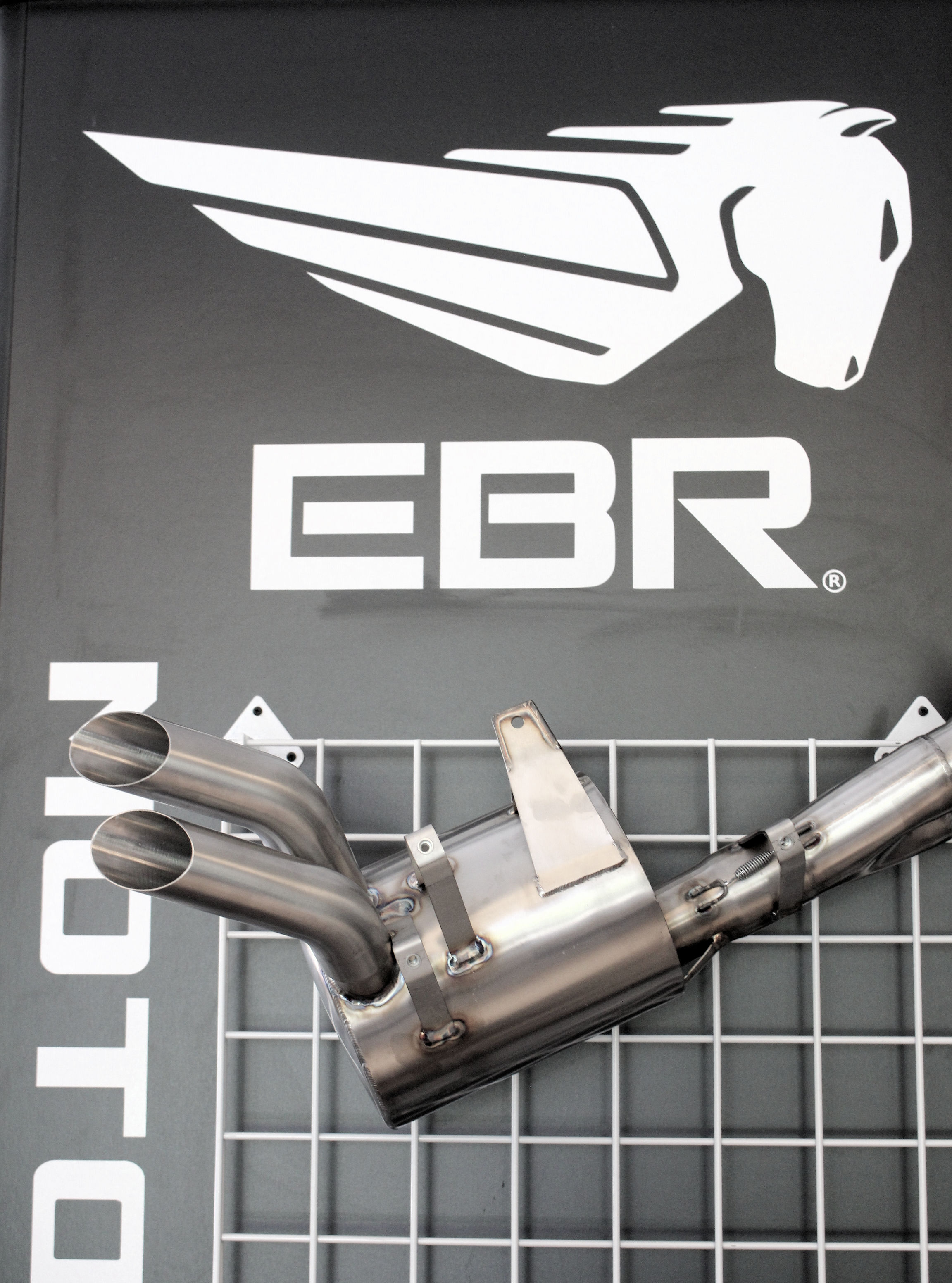 APH (Alan Hawkes) by NCCR Slip-on DUAL EXIT exhaust EBR 1190 RX/SX - 8