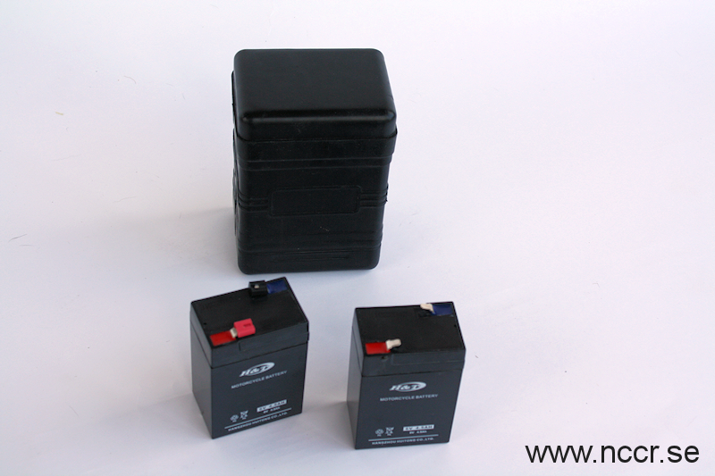 Batteriepack VINTAGE 2, 6/12V, 4,5 Ah, schwarzes Gummi - 5