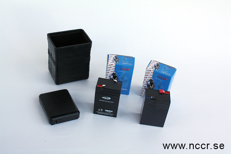 Batteriepack VINTAGE 2, 6/12V, 4,5 Ah, schwarzes Gummi