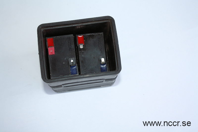 Batteriepack VINTAGE 2, 6/12V, 4,5 Ah, schwarzes Gummi - 6