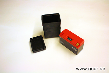 Batteriepack VINTAGE 3, 12V, Lithium Ionen, schwarzes Gummi