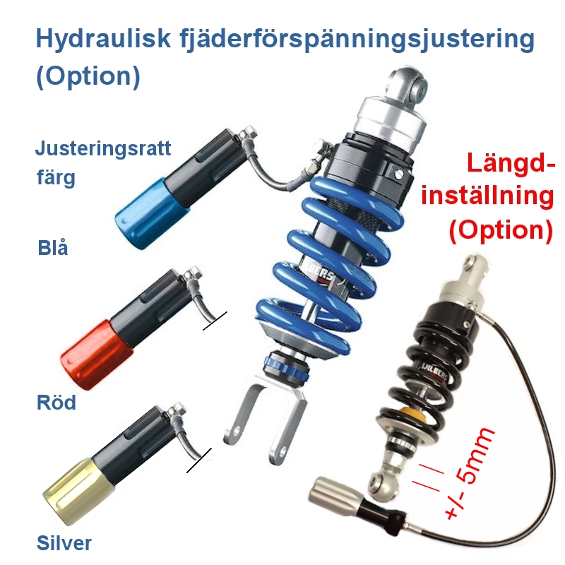 Adjustline 640 Mono Road Stötdämpare Wilbers, BMW R 850 R R 11 , M.år. 03> - 3