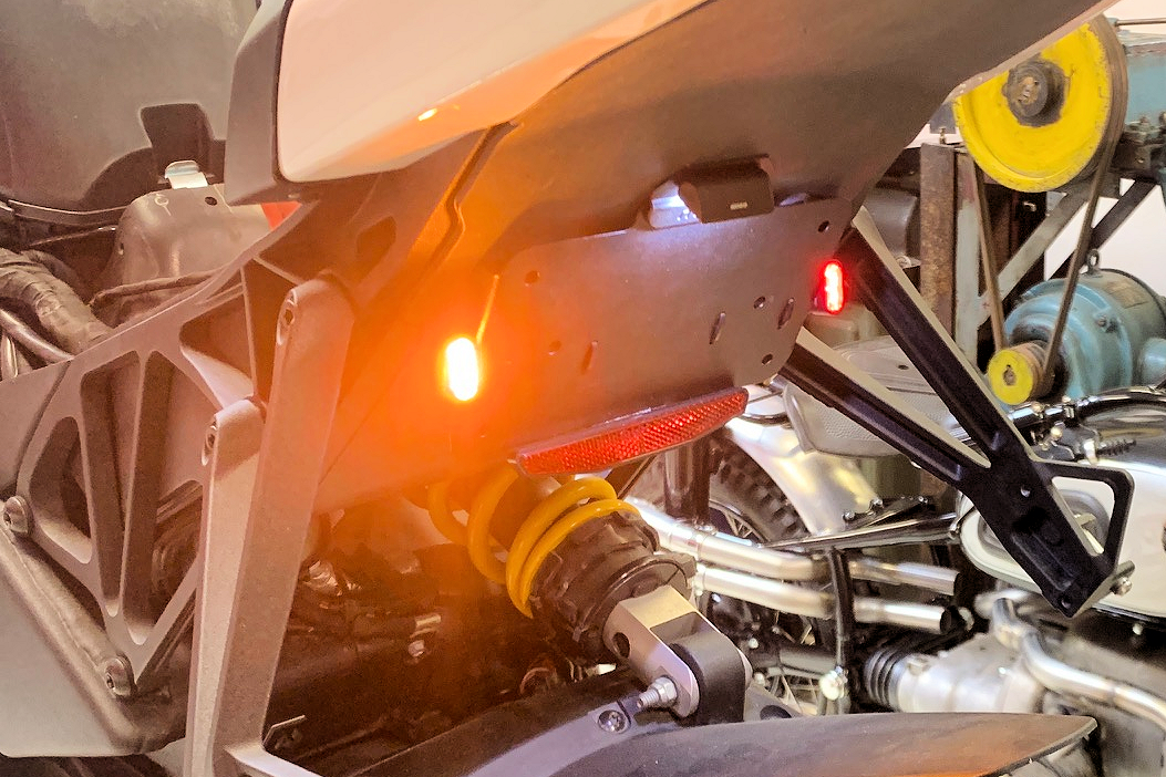 EBR 1190 RX / SX, Tail Tidy Kit 3 Undertail mounted with plate light, taillights & blinkers - 8